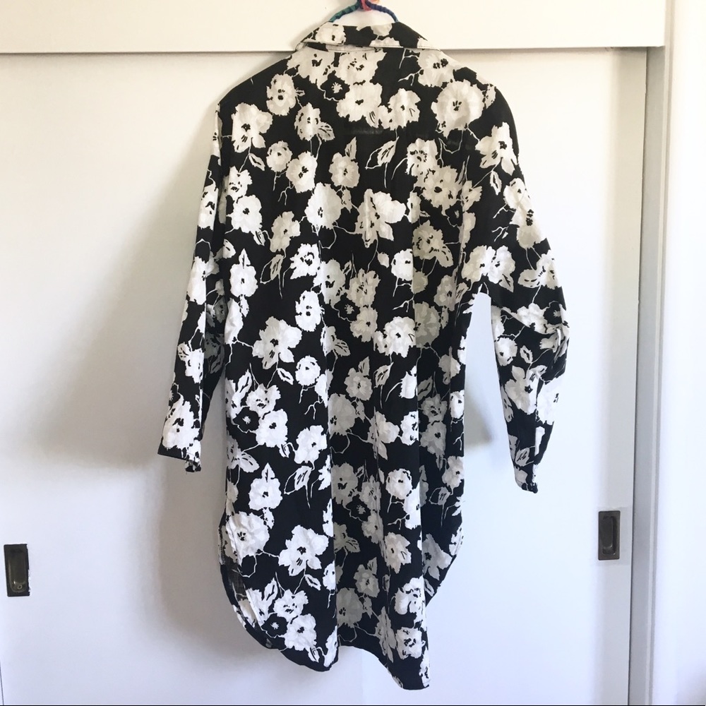 70s Vintage Oversized Button Down Andy Warhol